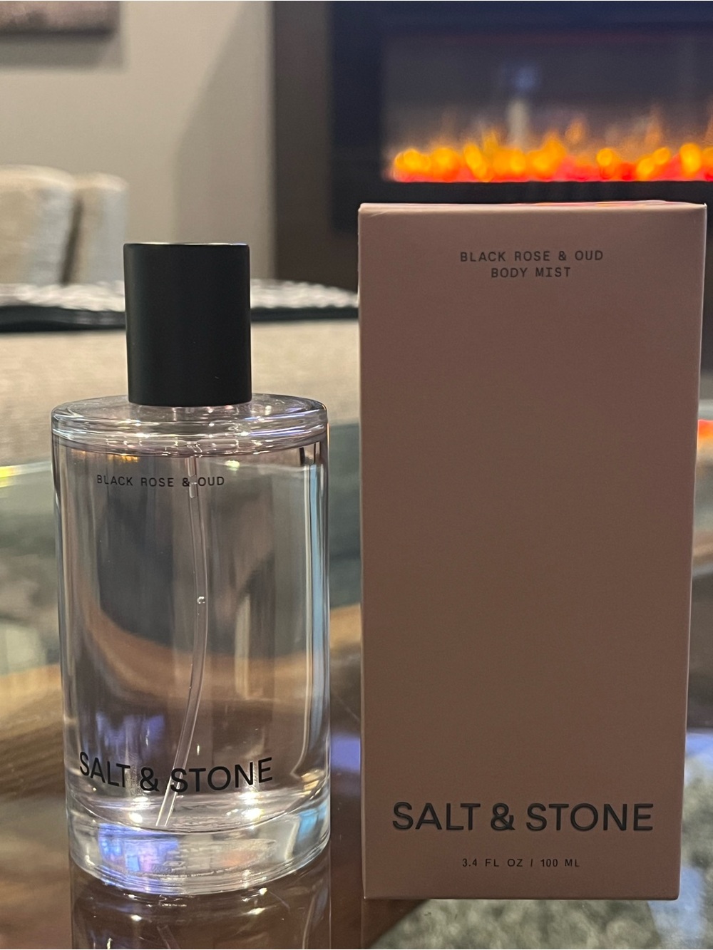 Salt & Stone Black Rose & Oud Body Mist — 100 mL